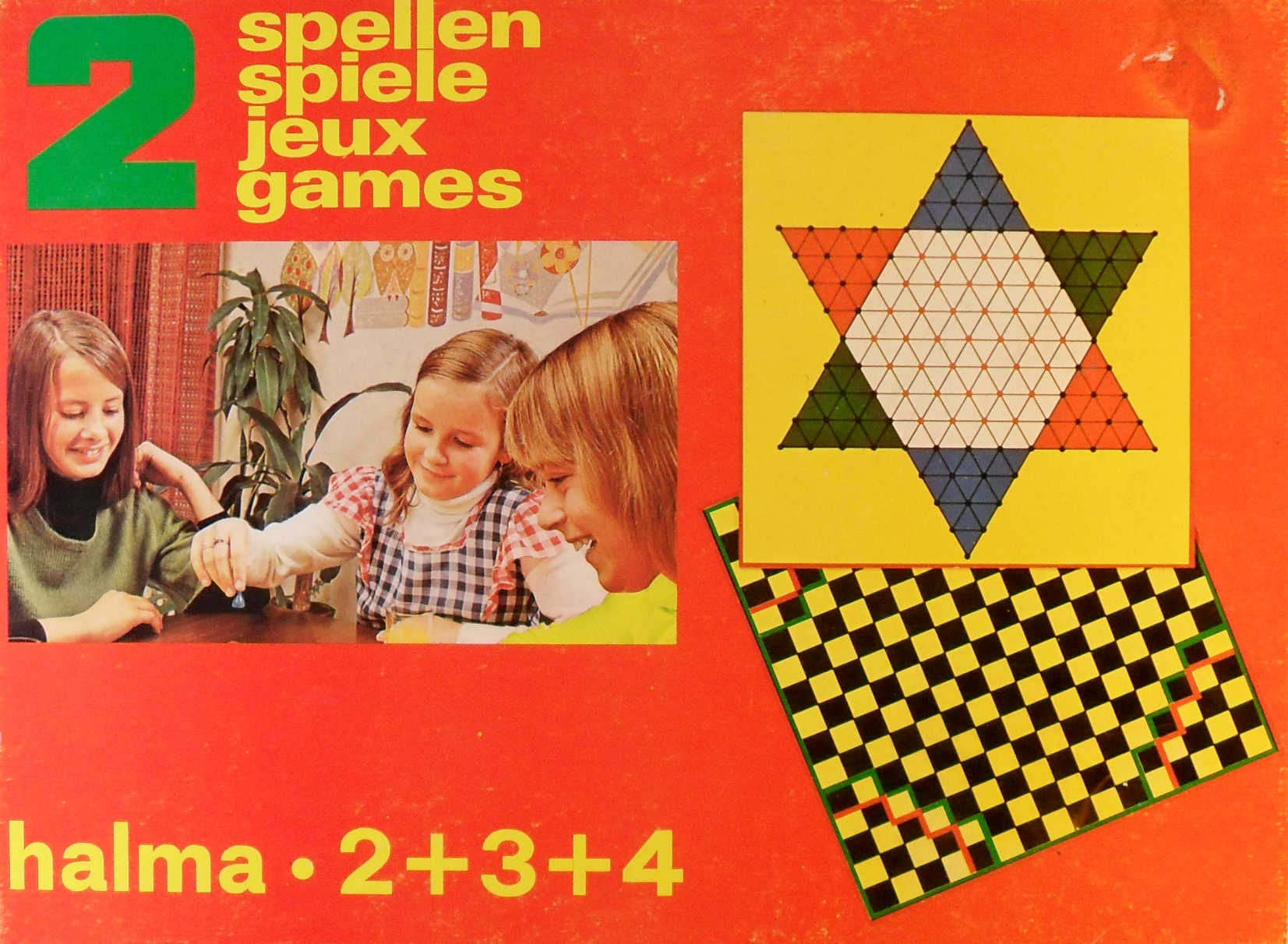 2 spellen - Halma. 2+3+4