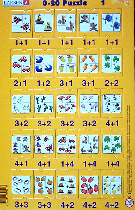 Leerpuzzels rekenserie 0-20