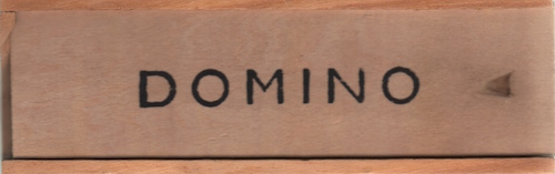 Domino: Rechthoekig houten doosje