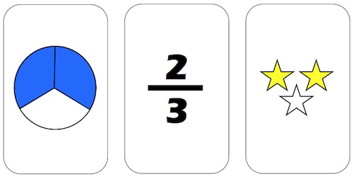 Fraction Match Card Game