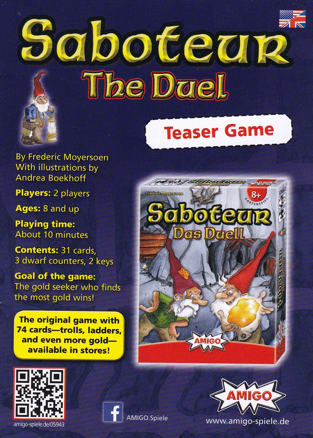 Saboteur: The Duel Teaser Game
