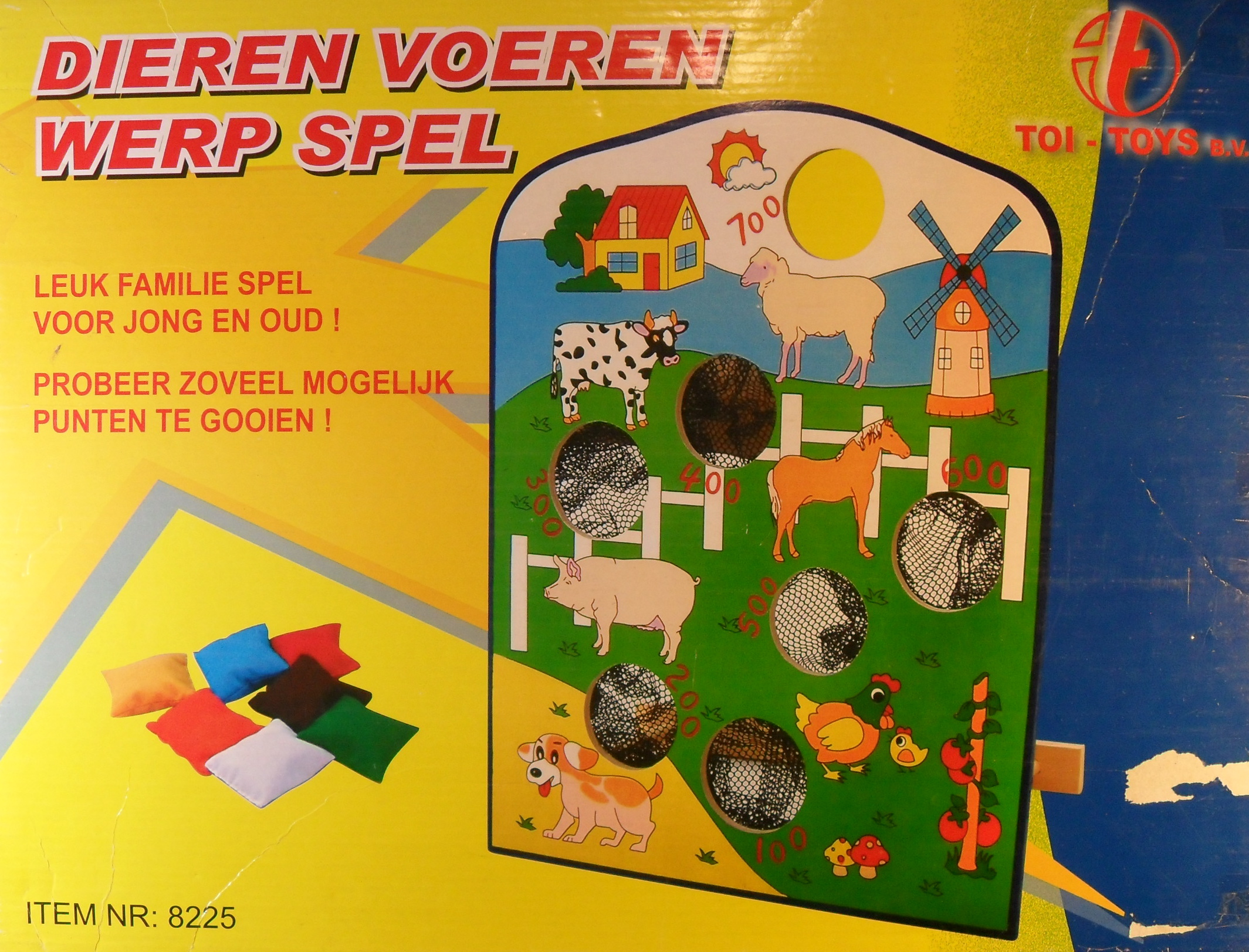 Dieren voeren werp spel