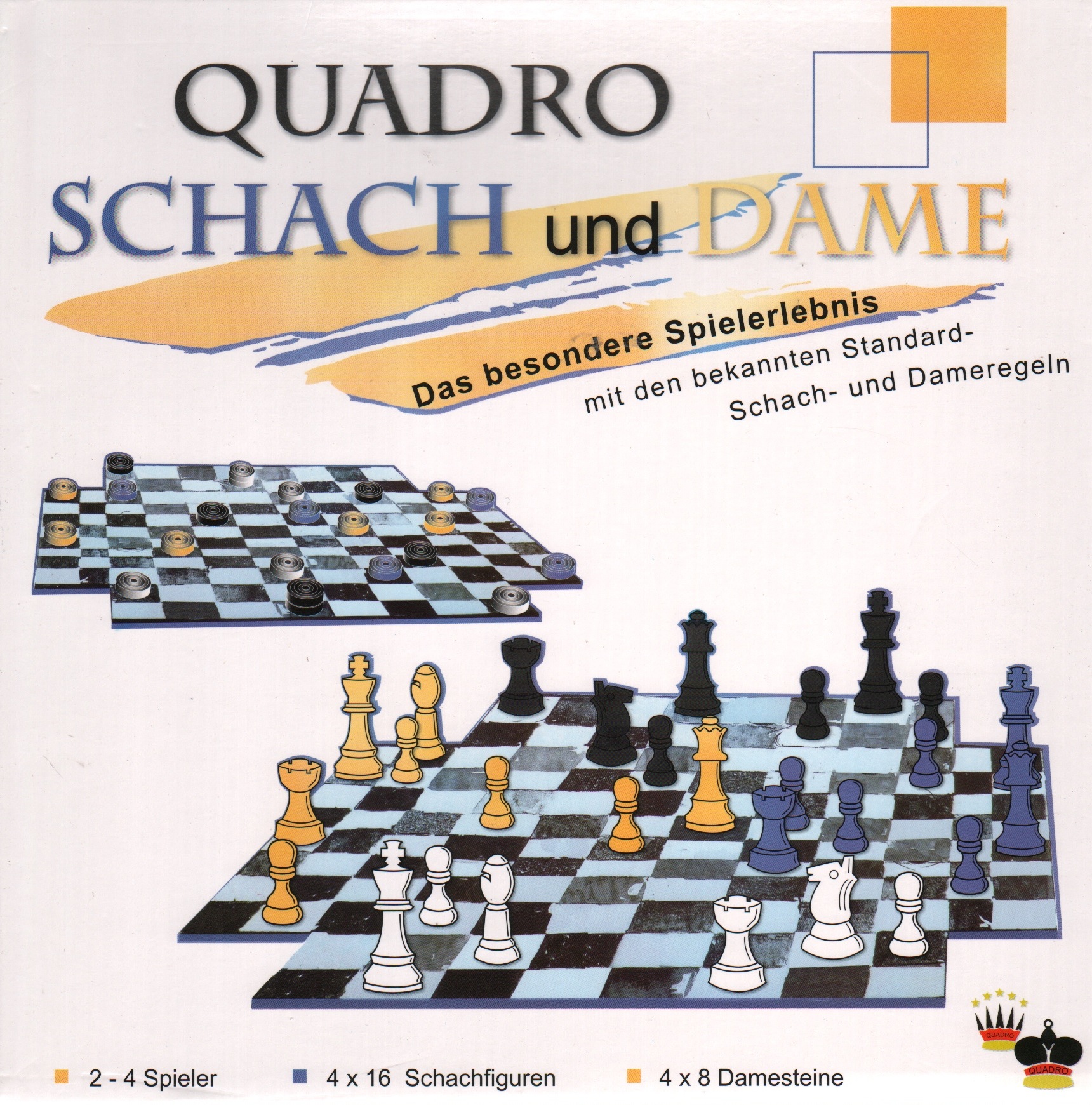 Quadro Schach und Dame