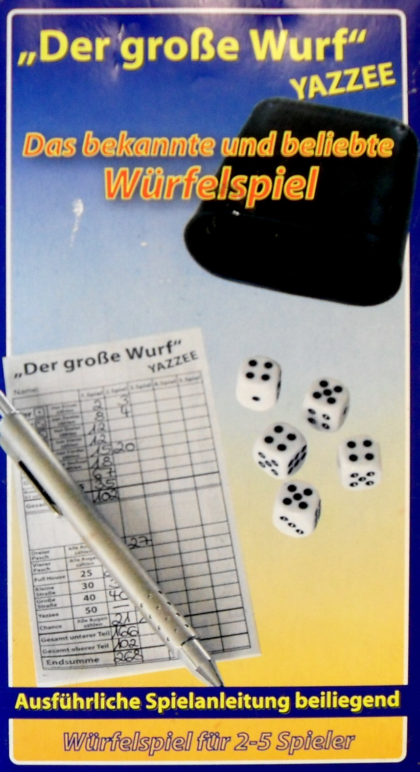 Der große Wurf Yazzee