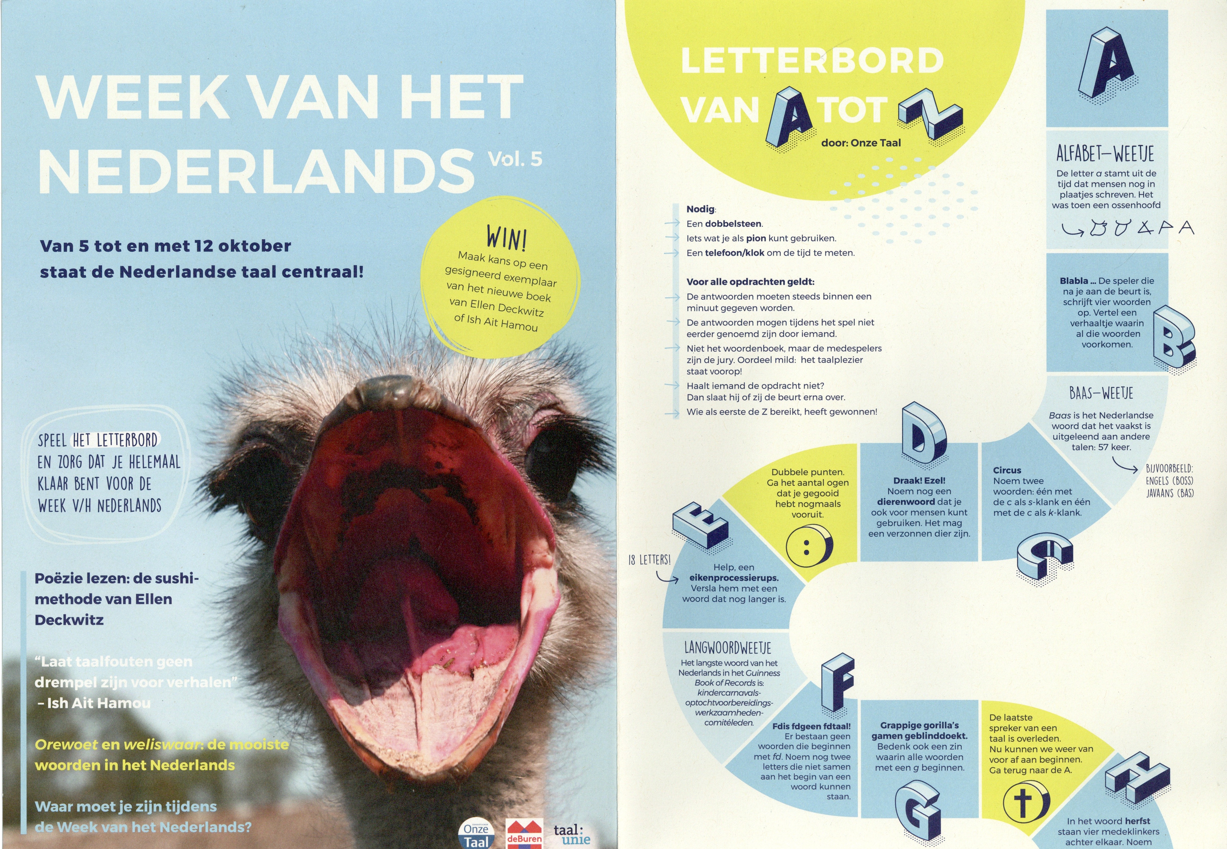 Letterbord van A tot Z