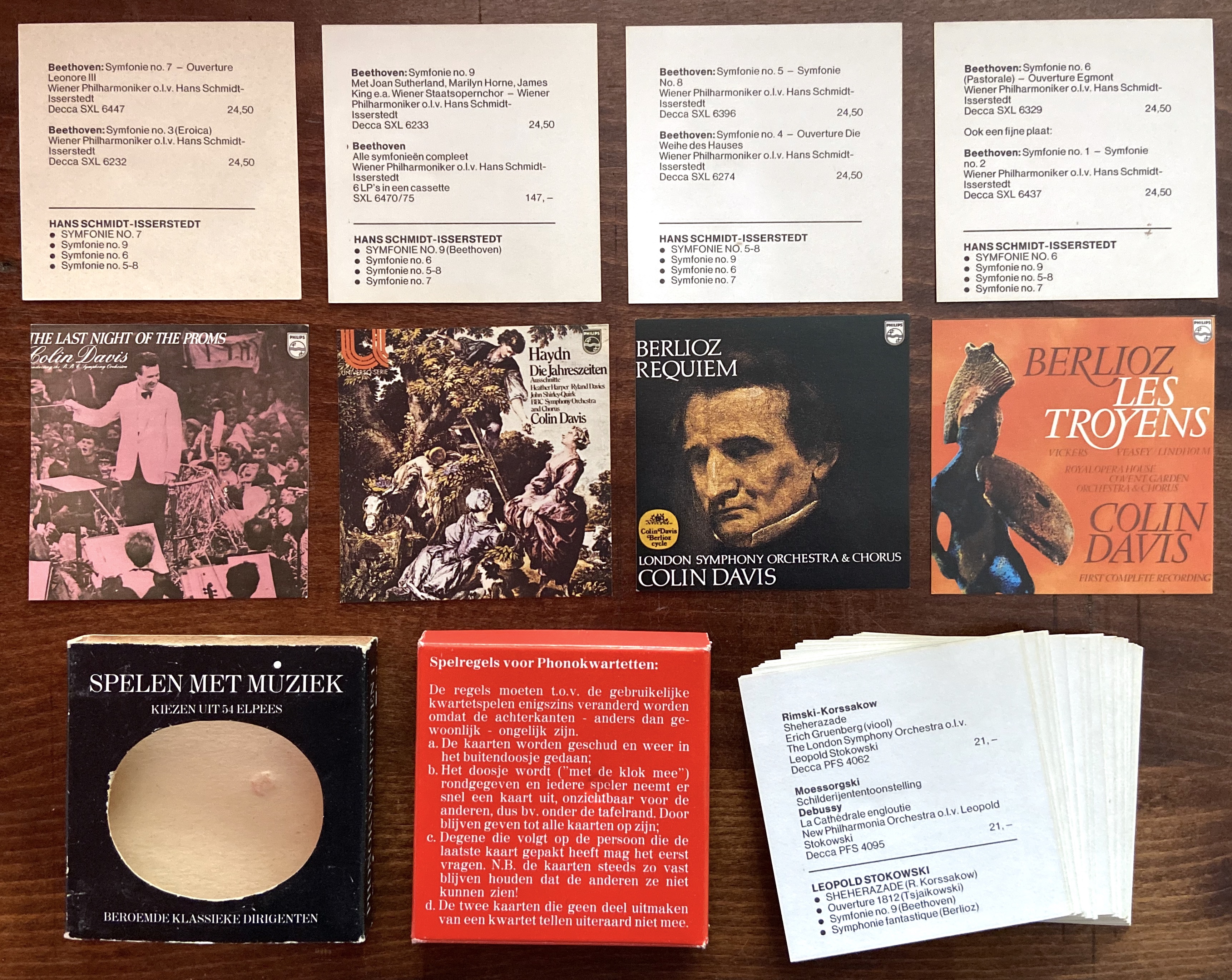 Phonokwartetten: Spelen met Muziek (Kiezen uit 54 Elpees - Beroemde Klassieke Dirigenten)