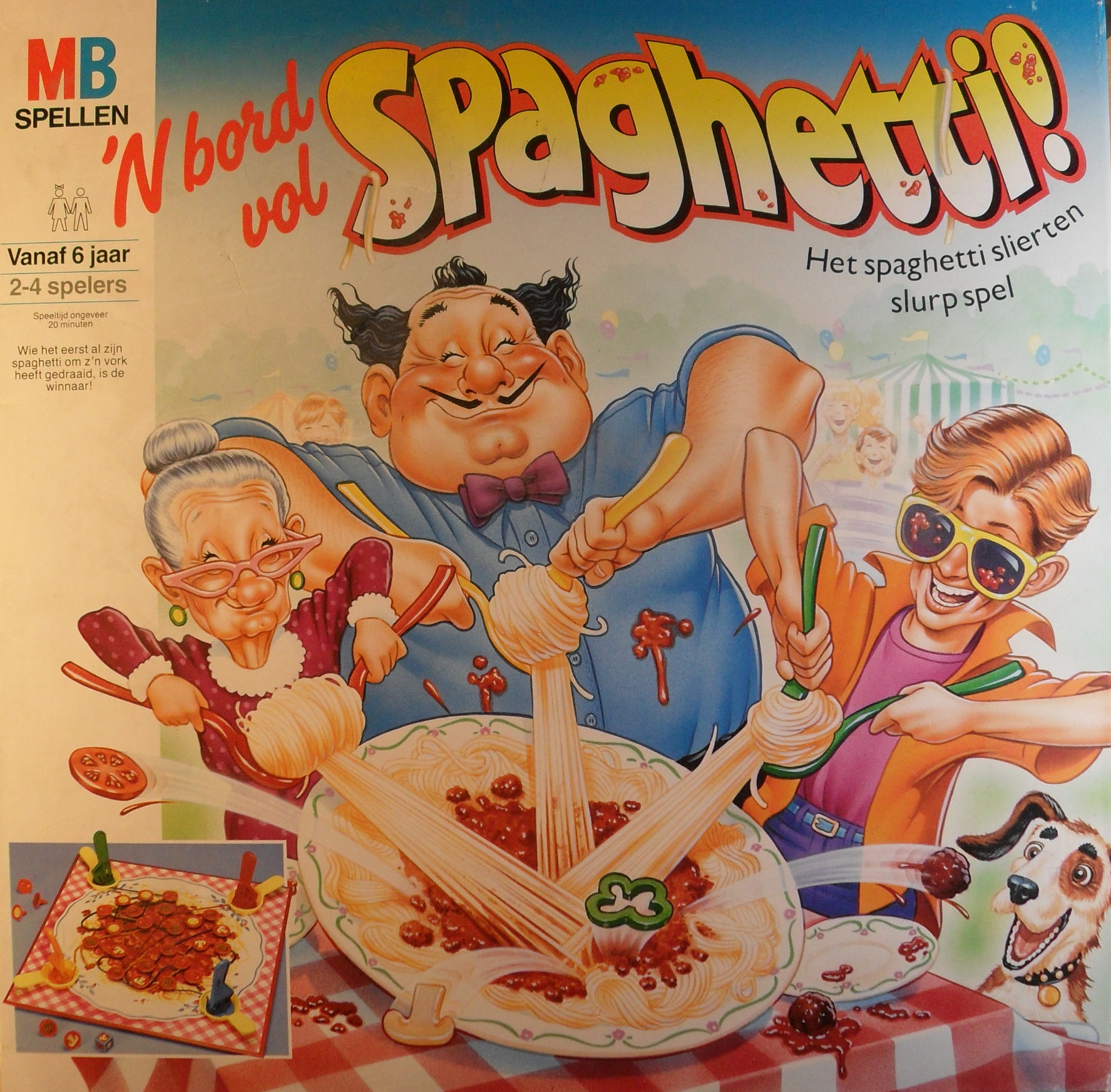 'n Bord vol Spaghetti!