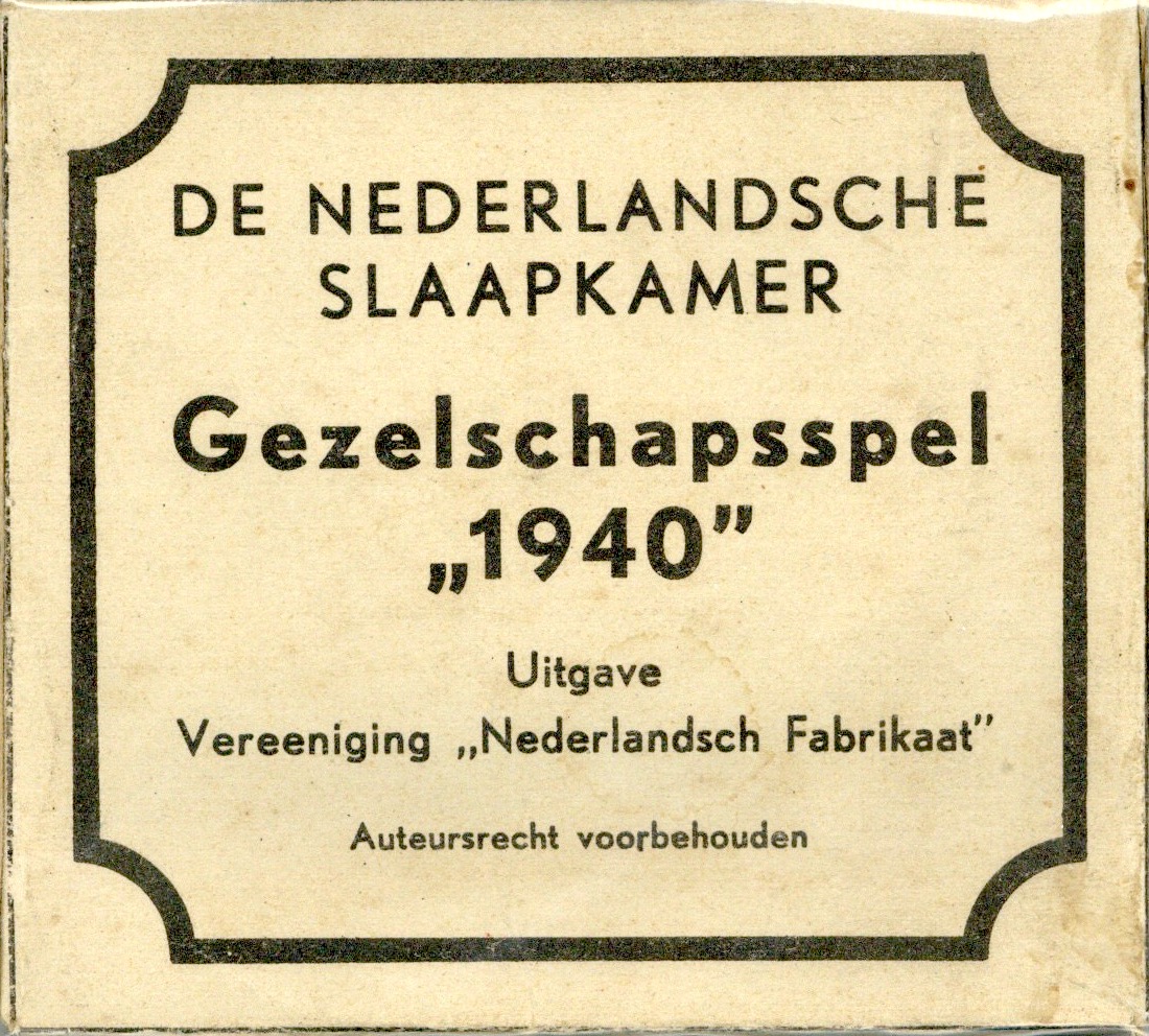 De Nederlandsche Slaapkamer: Gezelschapsspel "1940"