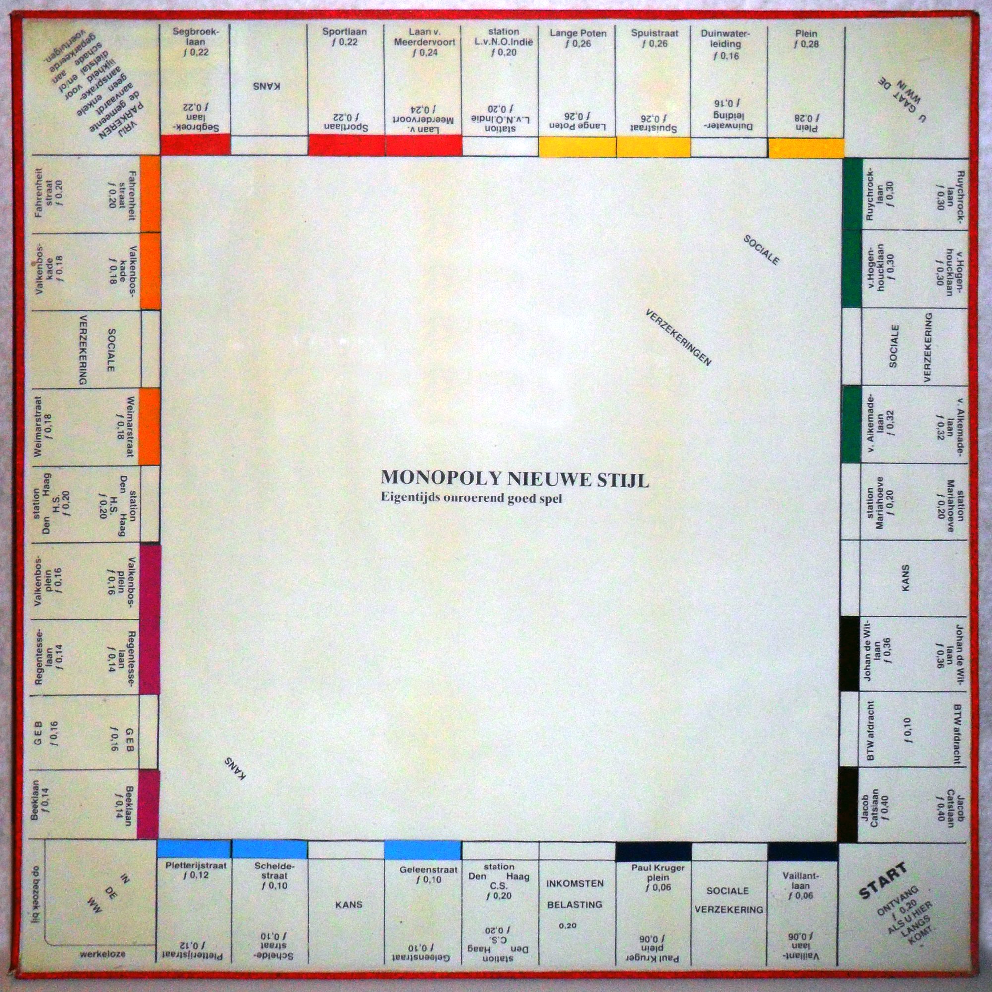 Monopoly: Nieuwe Stijl Den Haag - Eigentijds onroerend goed spel