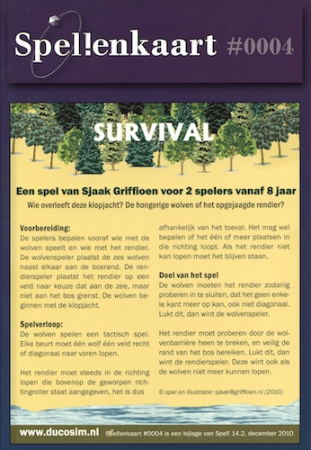 Spellenkaart #0004: Survival