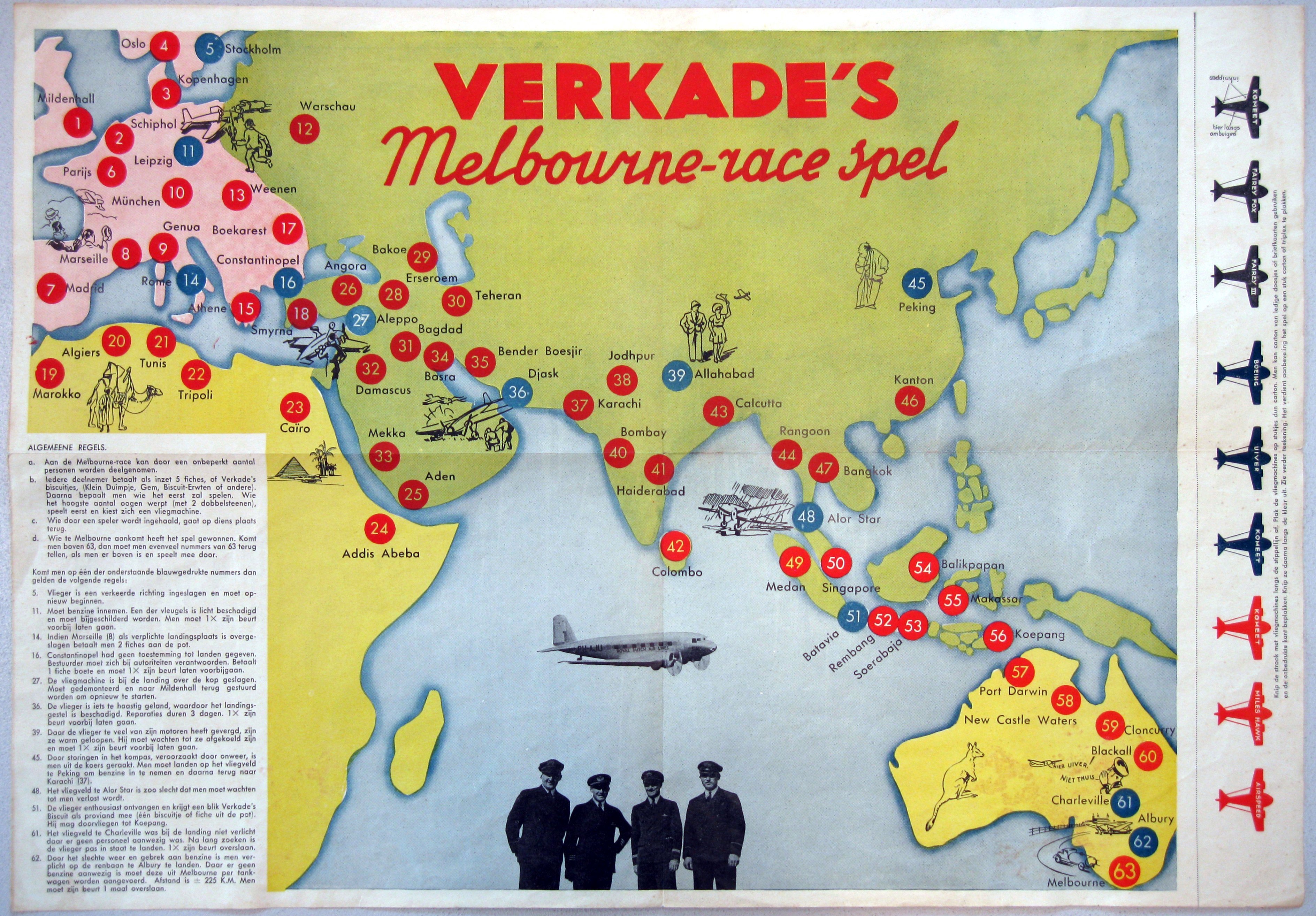 Verkade's Melbourne-Race Spel