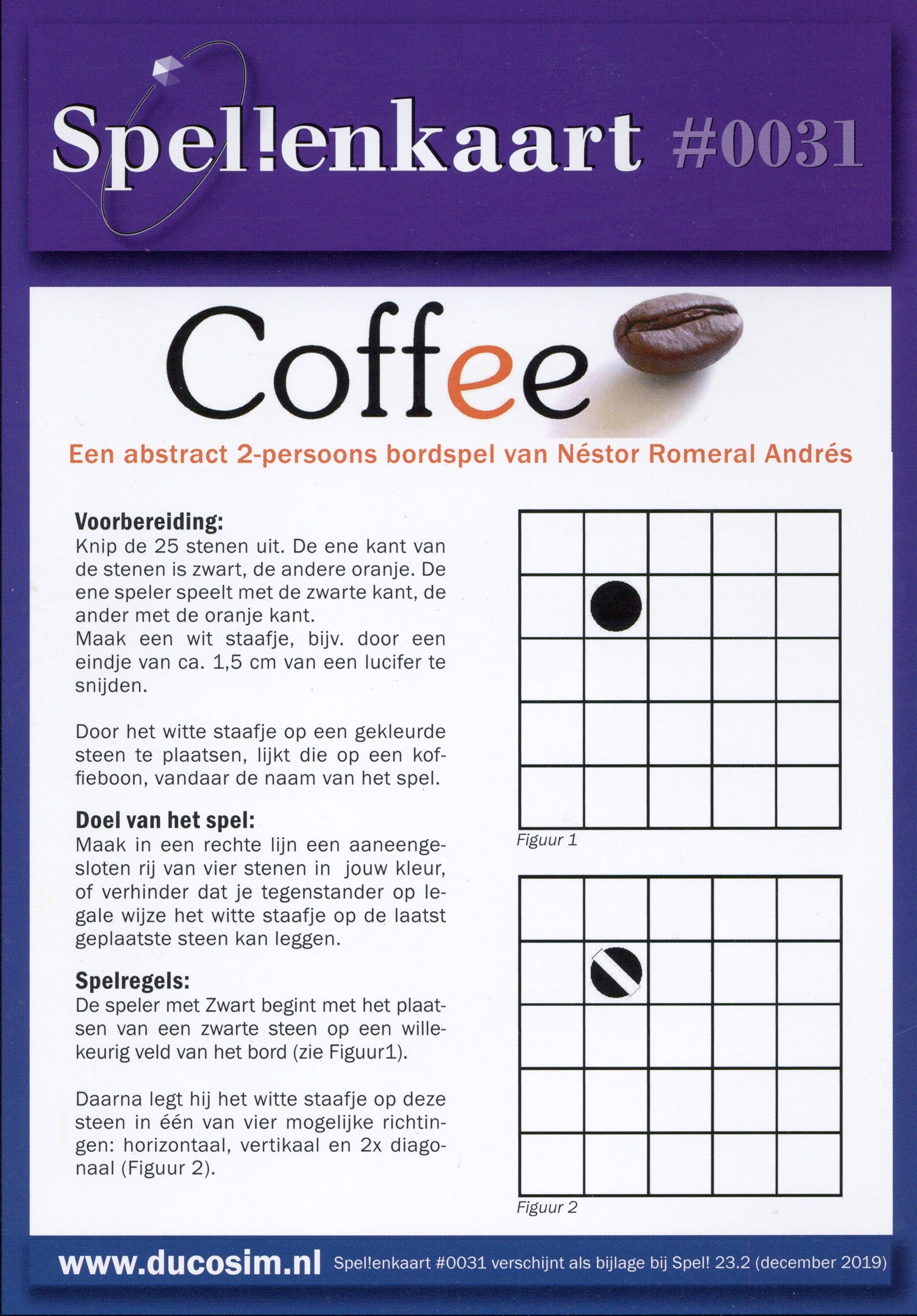 Spellenkaart #0031: Coffee