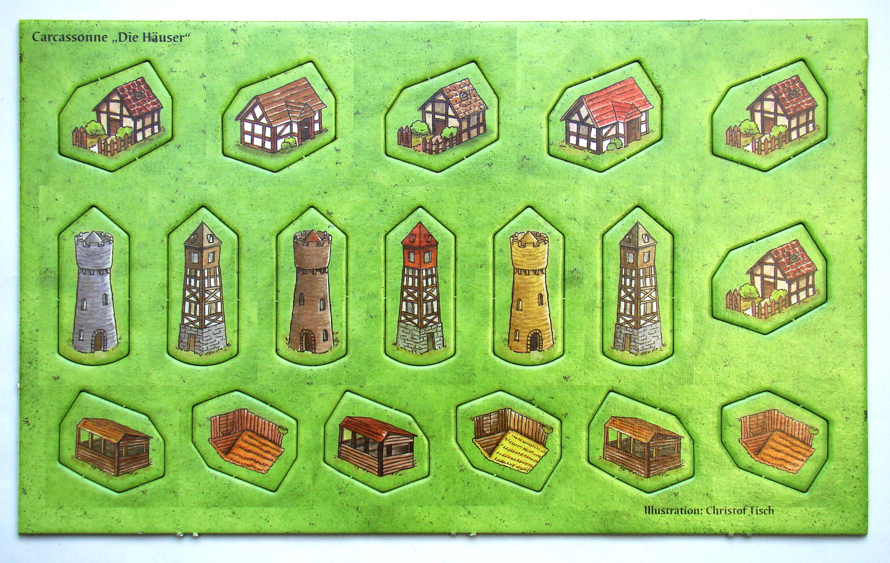 Carcassonne: Die Häuser