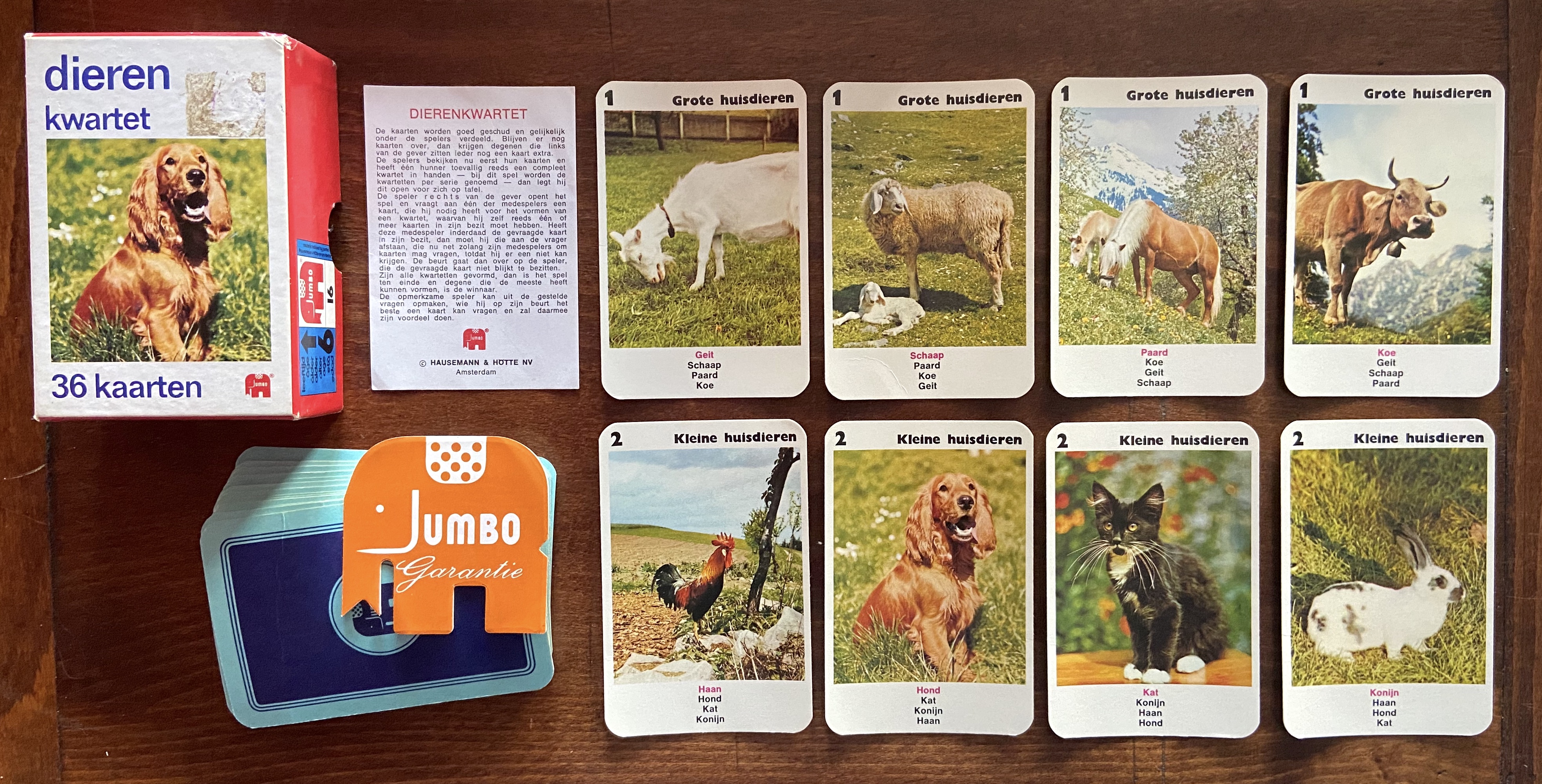 Dieren Kwartet (met 36 kaarten)