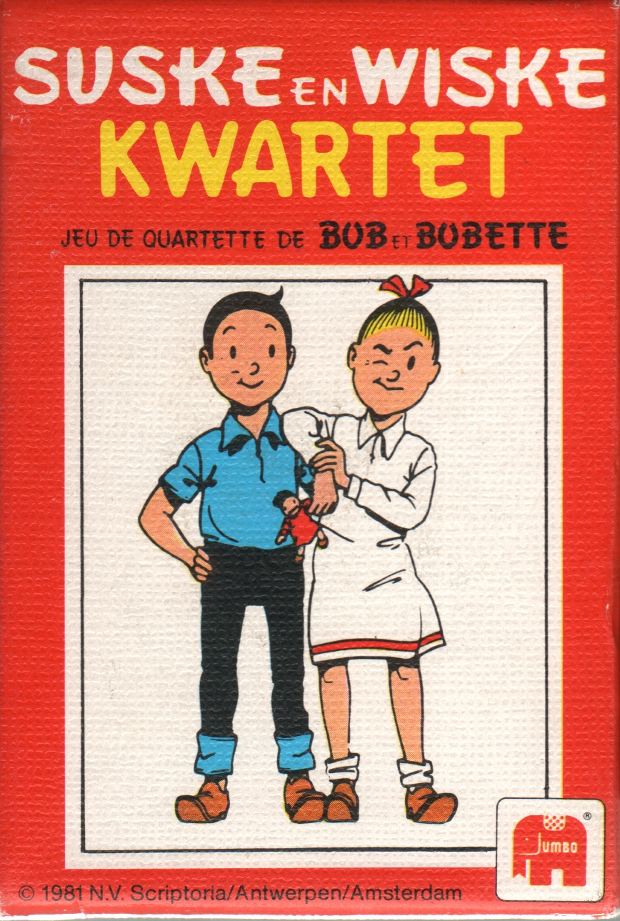 Suske en Wiske Kwartet (Jeu de Quartette De Bob et Bobette)