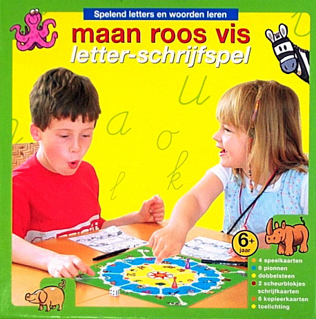 Maan Roos Vis: Letter-Schrijfspel