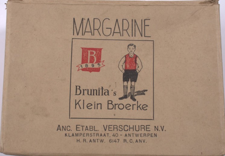 Doos Brunita's Klein Broerke Brunita Margarine Doos