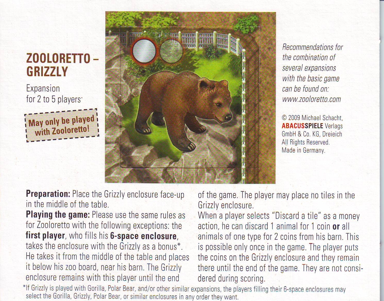 Zooloretto: Grizzly