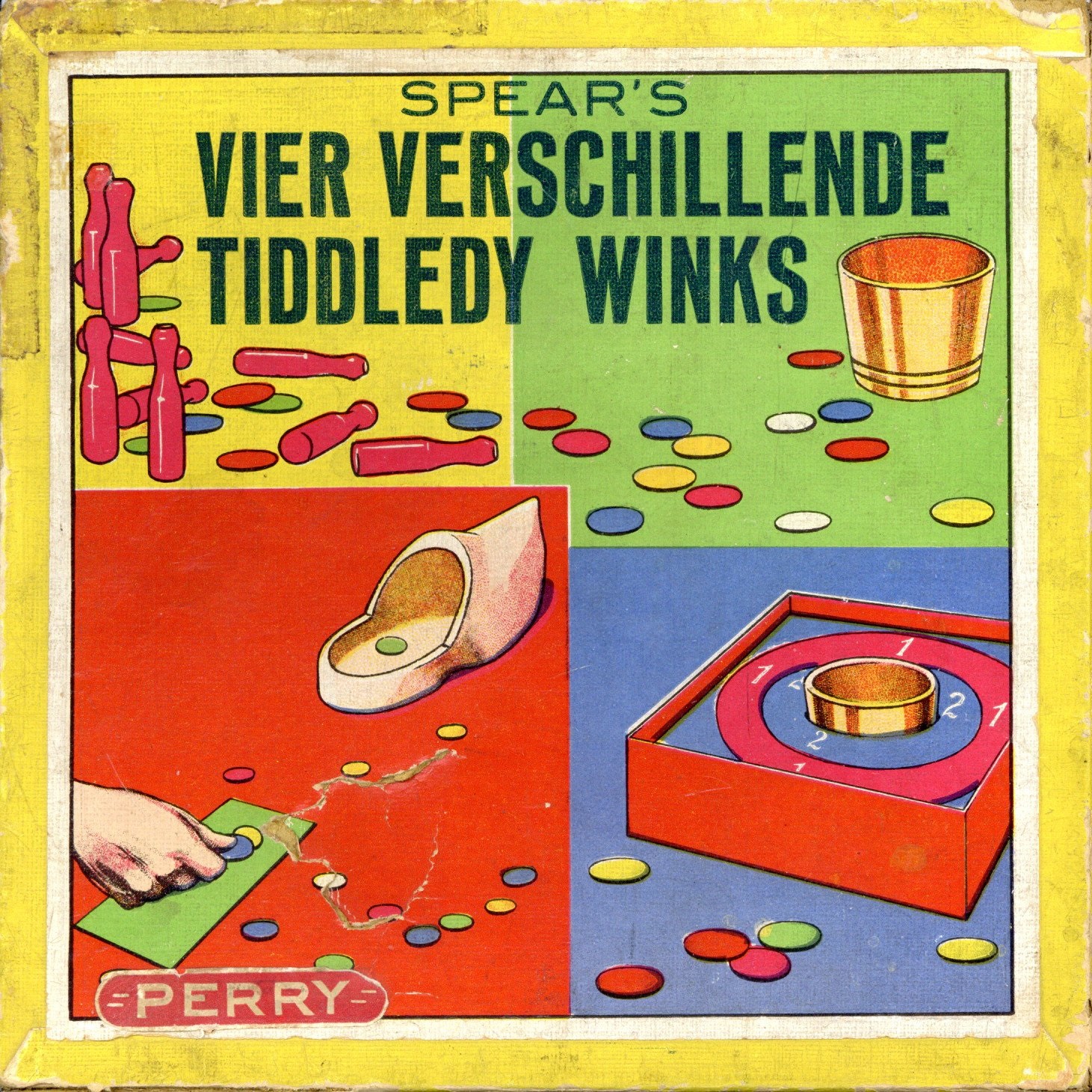 Spear's Vier verschillende Tiddledy Winks